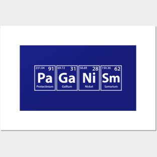 Paganism (Pa-Ga-Ni-Sm) Periodic Elements Spelling Posters and Art